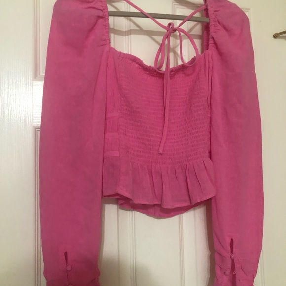 Free People pink top size large - Picture 5 of 7